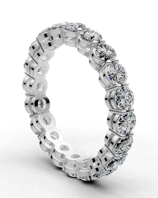 Bar-Prong Eternity Band