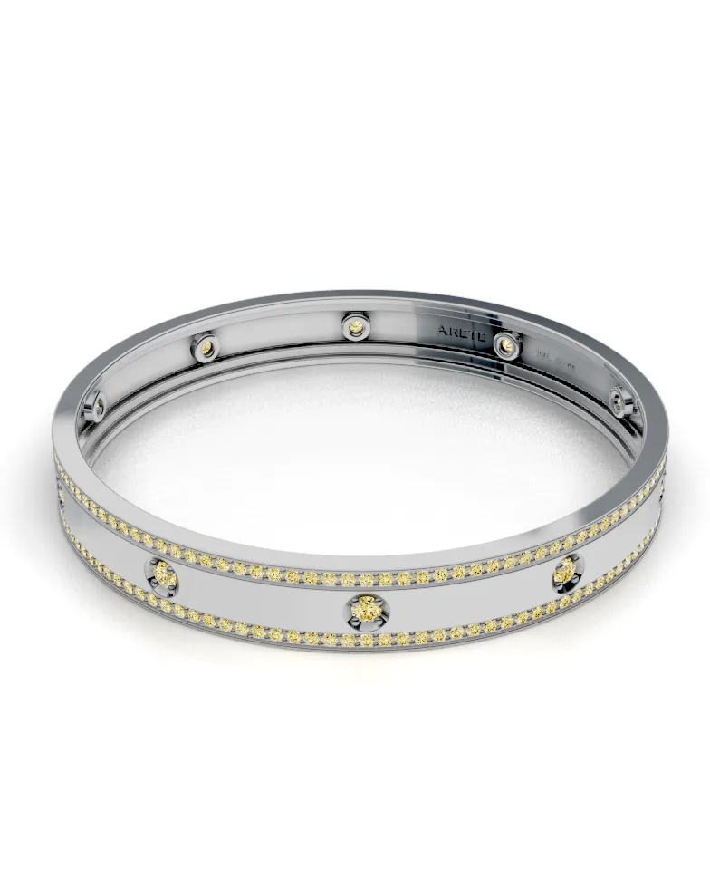 Wide Pavé Bangle