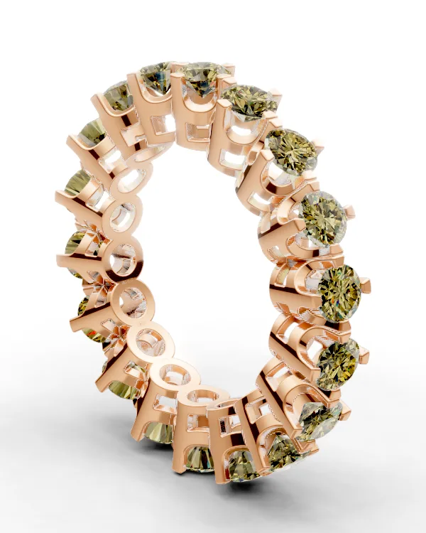 Bracket-Prong Eternity Band