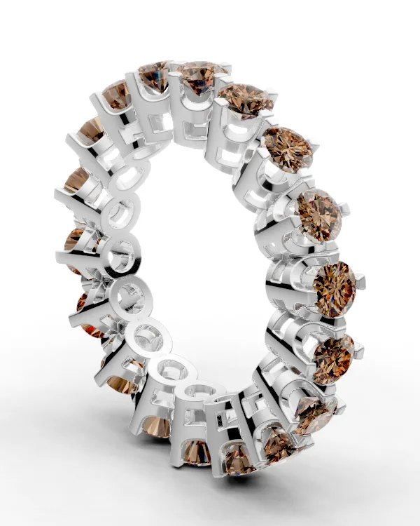 Bracket-Prong Eternity Band