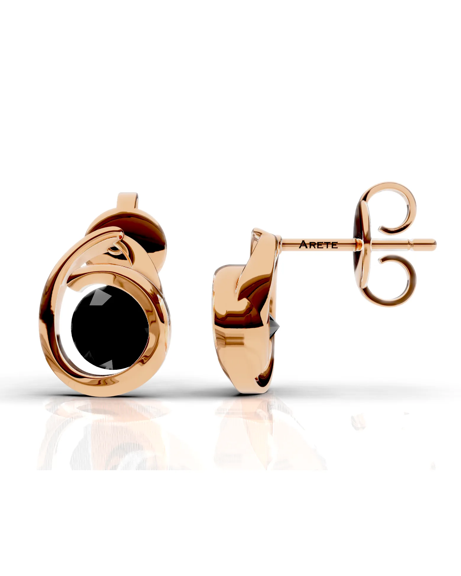 Bezel Solitaire Studs