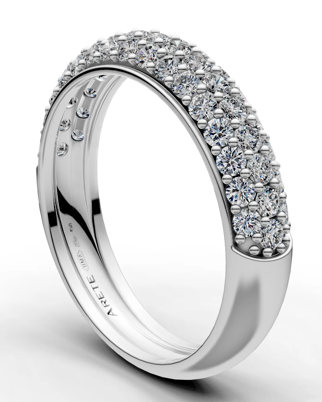 Pavé Half-Eternity Band