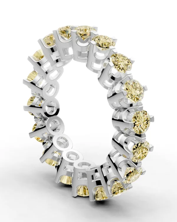 Bracket-Prong Eternity Band