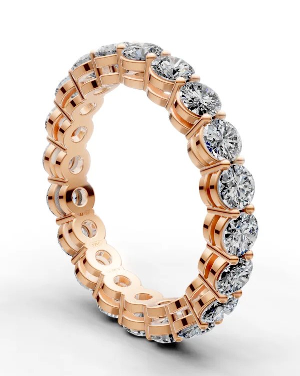 Bar-Prong Eternity Band