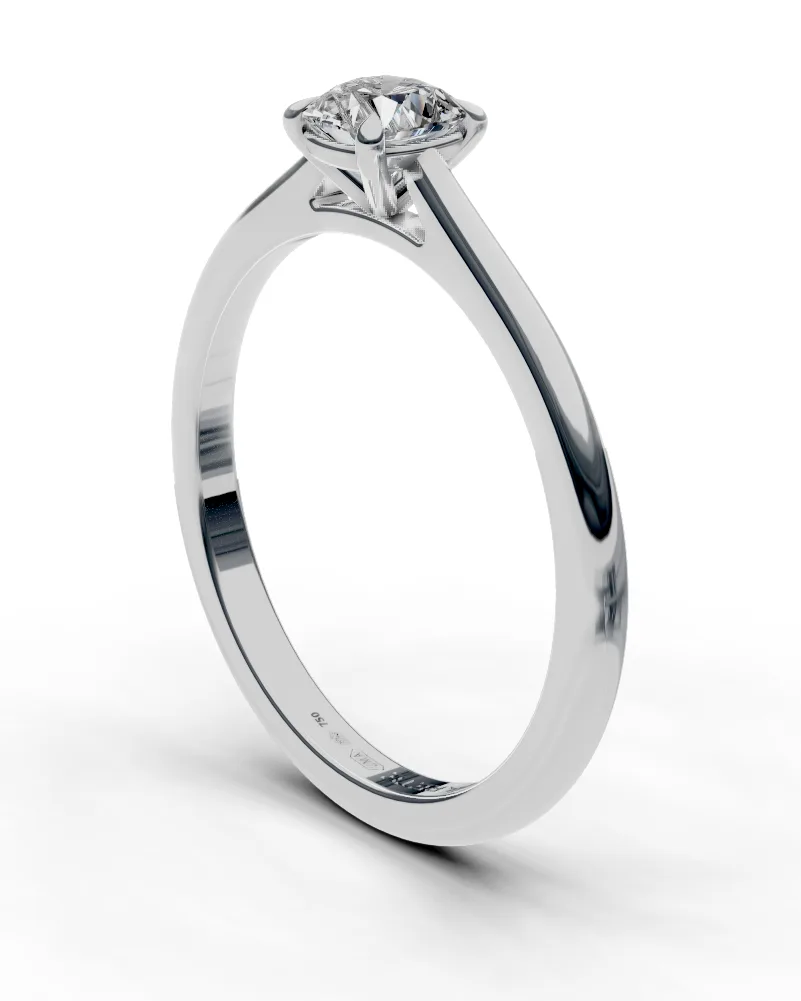 Petite Cushion Solitaire