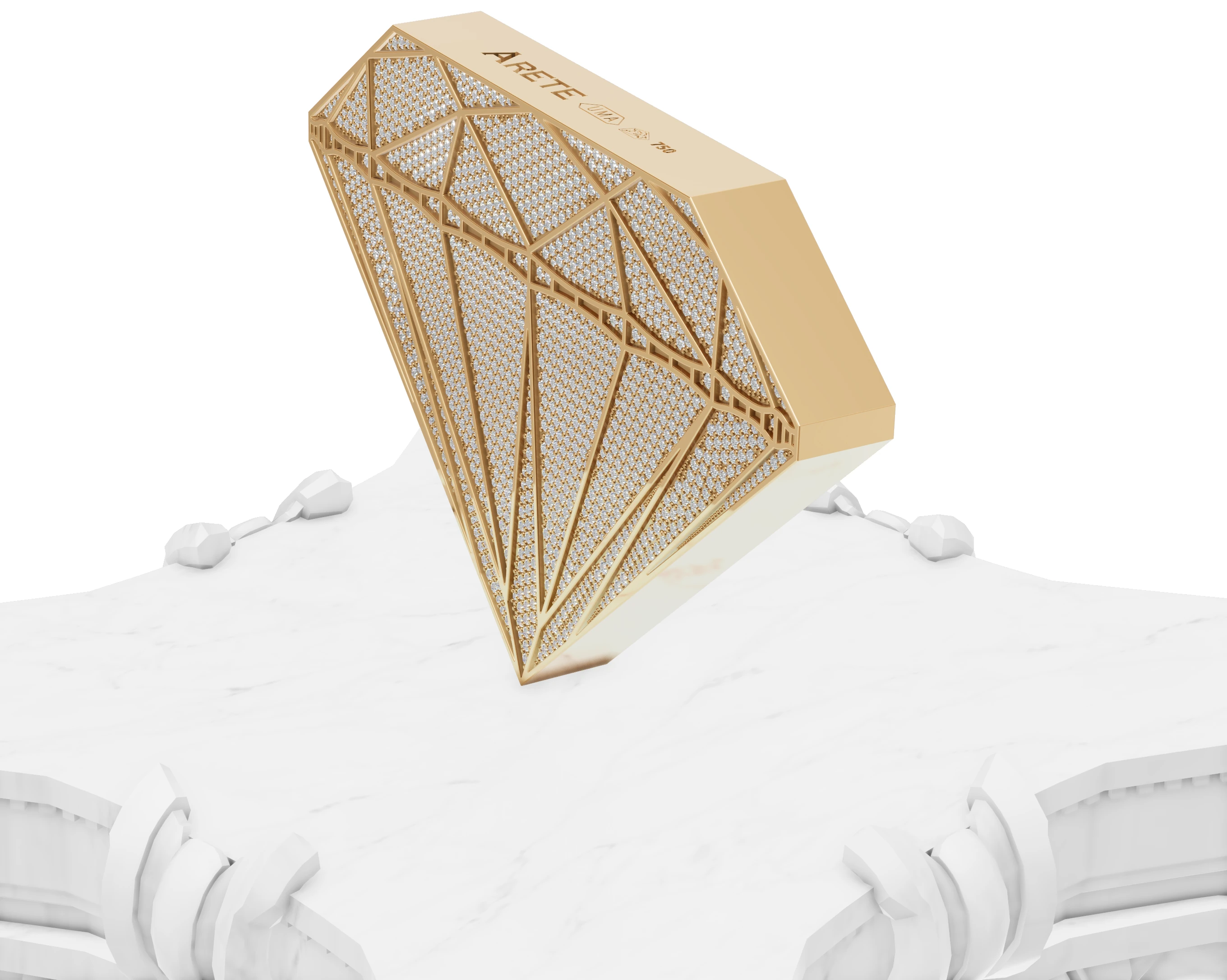 Teemantkarika 3D visualiseering
