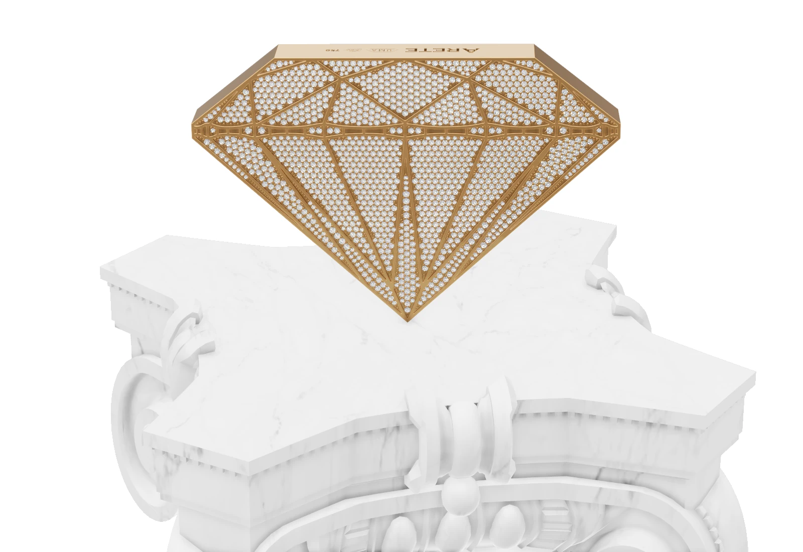 Teemantkarika 3D visualiseering